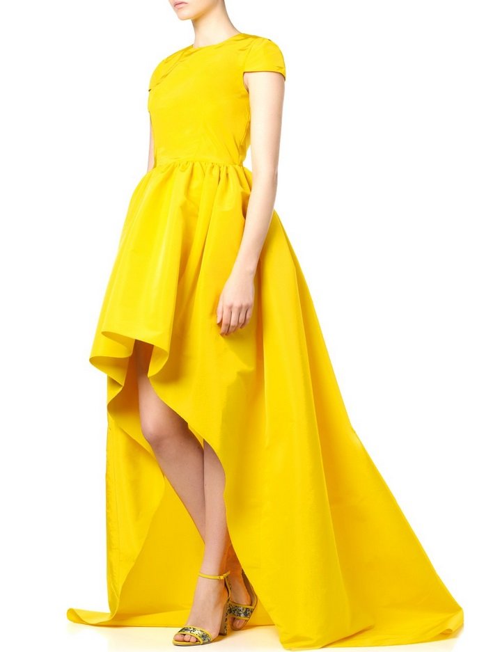нарядное платье желтое фото