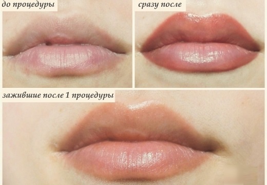 Татуаж губ. Фото до и после, последствия, отзывы
